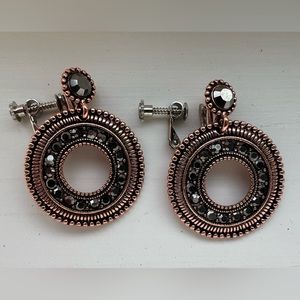 Clip on earrings. Stylish